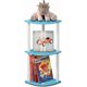 thumbnail image 1 of 5 Tier Corner Display Rack Multipurpose Shelving Unit, Dark Cherry/Black, 1 of 8