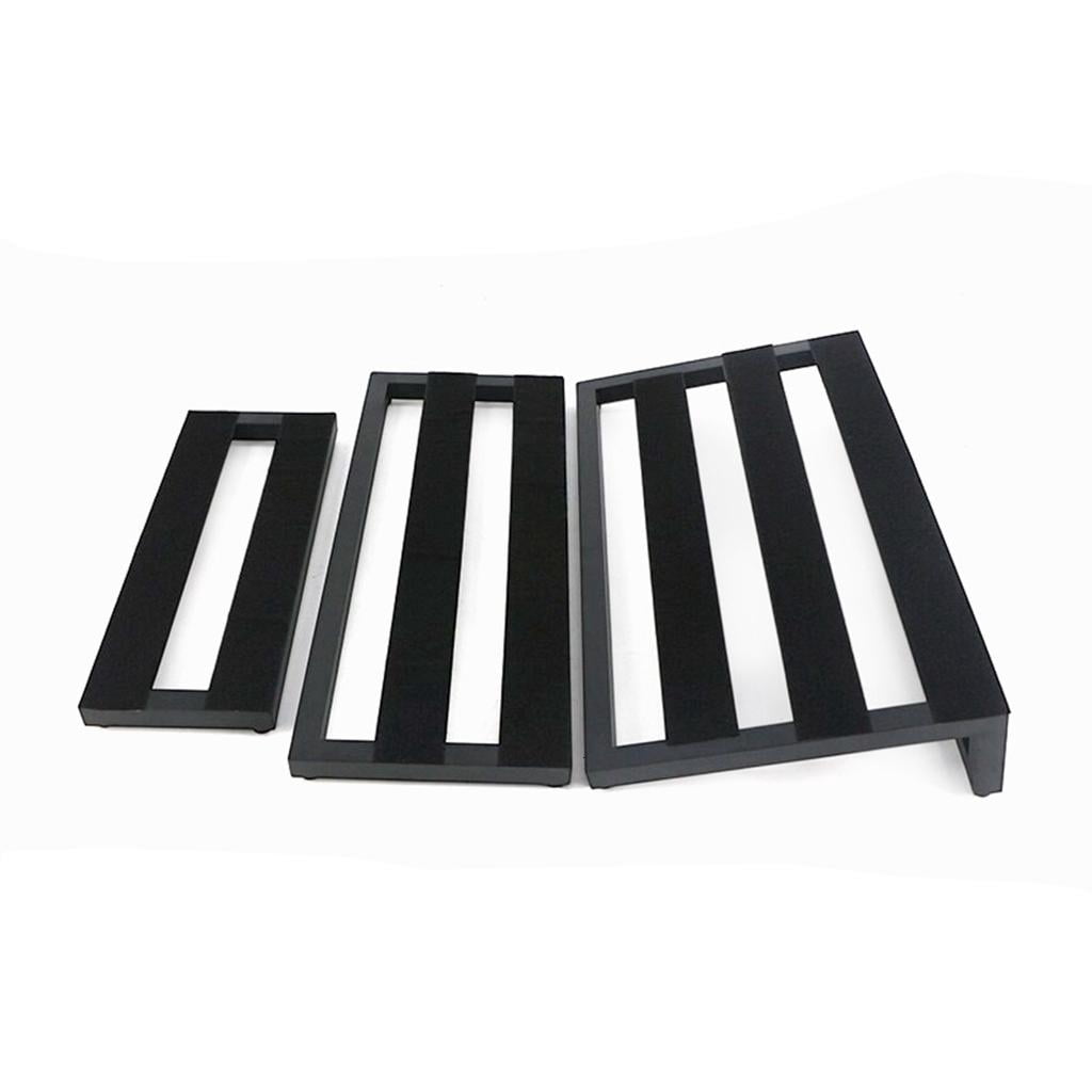Yihuala Nonslip Effect Track Board Metal Guitar Effect Pedal Board Stable Practical Effects Bracket for Musical Instrument