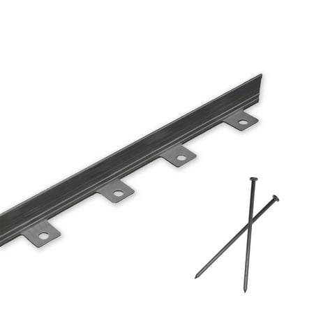 EASYFLEX ALUMINUM NO-DIG LANDSCAPE AND PAVER EDGING - 50 FT. BLACK