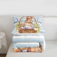thumbnail image 5 of Erosebridal Easter Egg Kids Full Size Comforter Sets,Cute Bunny Rabbit Purple Lavender Flower Bedding Sets For Girls Reversible 3pcs, 5 of 7