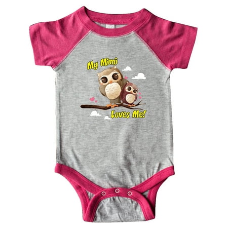 

Inktastic My Mimi Loves Me Owl Gift Baby Boy or Baby Girl Bodysuit