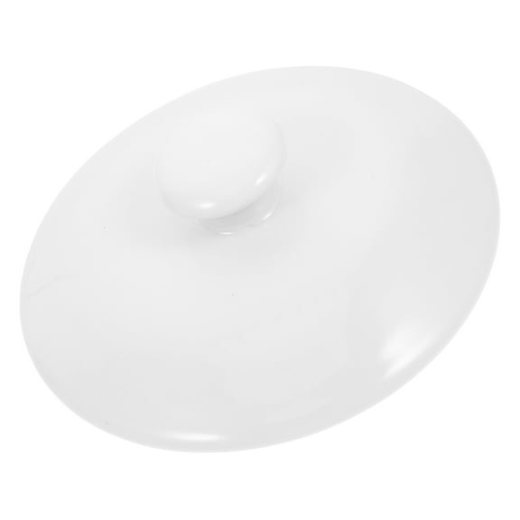 NICEXMAS Microwave Safe Casserole Pot Lid Ceramic White 1Set Professional Users