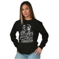 thumbnail image 4 of La Familia Chicana Chola Roses Long Sleeve TShirt Men Women Brisco Brands S, 4 of 5