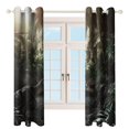 thumbnail image 3 of Blackout Curtains for Bedroom Jurassic Dinosaur Full Room Darkening Grommet Curtains for Living Room,Thermal Insulated Ombre Drapes, 3 of 7