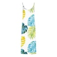 thumbnail image 4 of Fmbrln Plus Size Dresses for Women Summer Sleeveless V Neck Cami Long Dress Casual Loose Hawaiian Print Maxi Dress Beach Vacation Sundress, 4 of 5