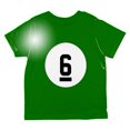 thumbnail image 2 of Halloween Billiard Pool Ball Six Costume Toddler T Shirt, 2 of 2