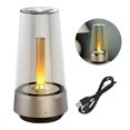 thumbnail image 2 of LED Bluetooth Speaker Candle Light Bluetooth Music Light Creative Eye Protection Bedside Lamp Bar Atmosphere Table Lamp with Breathing Light Speaker for Party Barbecue, 2 of 9
