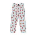thumbnail image 6 of Uemuo Hand Drawn Strawberry Pattern Men's Wide Leg Palazzo Lounge Pants with Pockets Light Weight Loose Comfy Casual Pajama Pants-X-Large, 6 of 9