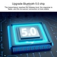 thumbnail image 4 of Car MP3 Player Dual USB Car Audio Adapter Colorful USB Car Audio LED Bluetooth-compatible V5.0 MP3 Player Charger, Silver, 4 of 9