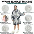 thumbnail image 5 of Wearable Oversized Blanket,Gray Christmas Moose and Tree Pattern Wearable Blanket Hoodie for Adults,Cozy Hooded Blankets with Super Pockets,Super Warm Fuzzy Pullover for Women & Men, 5 of 6