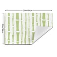 thumbnail image 3 of YFYANG Washable Heat-Resistant Placemats, 70% PVC/30% Polyester, Abstract Green Bamboo Texture Kitchen Table Mat, 12" x 18" 1 Pcs, 3 of 6