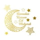 thumbnail image 1 of Eid Mubarak Ramadan Etiqueta de pared Papel tapiz autoadhesivo Oro Zulema Etiqueta engomada de la pared de Ramadán, 1 of 8