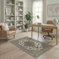 thumbnail image 2 of ODIKA Beige Grey Boho Ornamental Intricate Decorative Layout Neutral for Playroom, Bedroom, Reading Nook, Pet Friendly & Kids Safe Play, 2 of 7