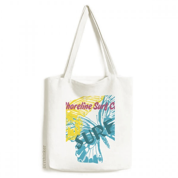 Summer Shoreline Surf Tote Canvas Bag Shopping Satchel Casual Handbag