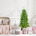 thumbnail image 4 of Patiojoy 5FT Pre-lit Hinged Artificial Pencil Fir Christmas Tree with UL-listed Lights, 4 of 10