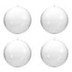 thumbnail image 1 of Bolas de acrílico transparentes rellenables para hacer tú mismo en Navidad, bolas de plástico transparente para adornos, bolas rellenables para decoración de fiestas de bodas, 1 of 6