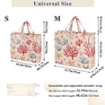 thumbnail image 2 of FORMRS Womens Corduroy Tote Bag Crossbody Shoulder Handbag with Pocket, Retro Starfish, 2 of 7
