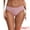 Pink, variant on Unique Bargains Women's Lace Mid-Waisted Full Coverage Briefs L Beige