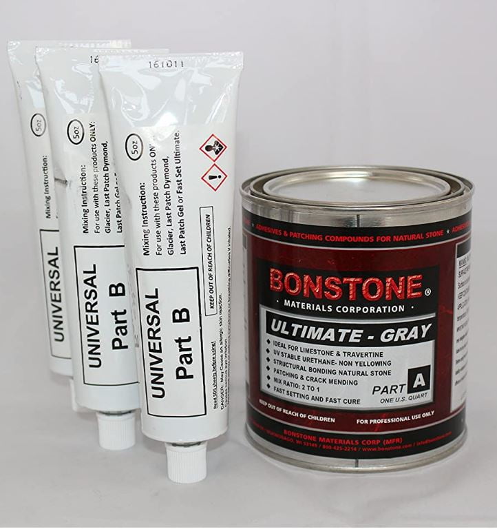 Bonestone Ultimate Quart Adhesive (Gray) Ideal for Limestone