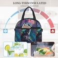 thumbnail image 4 of Honeii Colorful Plant Wolf Print Lunch Box,Insulated Lunch Bag,Lunch Tote Bags,Leakproof Cooler Lunch Case for Travel Work Picnic, 4 of 7