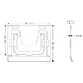 thumbnail image 5 of (Gray) Adjustable and Foldable Tablet Stand, Portable Slim Aluminum Holder for Desk, Compatible with iPad Pro/Air/Mini, Samsung Tab, Surface Pro, Kindle Fire (7-13"), 5 of 5