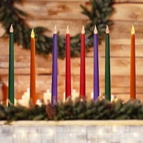 TEHAUX Flameless Led Taper Candles Warm Light 12Pcs Wedding Birthday Holidays