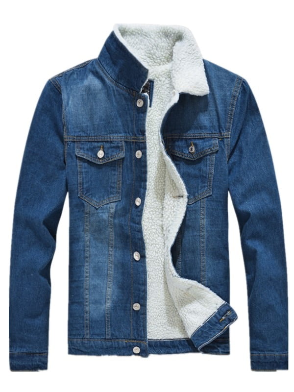 solid denim jacket