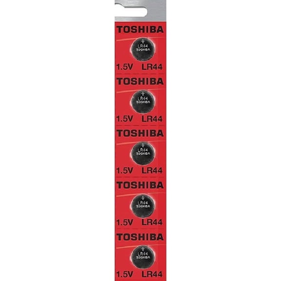 Toshiba LR44 - A76 Alkaline Button Battery 1.5V - 5 Pack   FREE SHIPPING!
