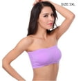 thumbnail image 2 of Sujetador inalámbrico Sujetadores sin tirantes ACCESORIOS ACCESORIOS TUBO TABE TOP TUPO DE PULLO DE PUNTURA Buena elasticidad para la ropa del hombro vestido de vestido púrpura seitruly  AP008614-03B, 2 of 6