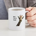 thumbnail image 4 of CafePress - Moo Giraffe Goat Mug - 11 oz Ceramic Mug - Novelty Coffee Tea Cup, 4 of 4