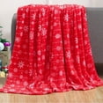 thumbnail image 5 of Vrorvz Christmas Decorative Blanket Fleece Throw Soft Warm Breathable Cozy Blanket for Sofa Bedroom Gift Idea for Women 27.6x39.4in Red, 5 of 6