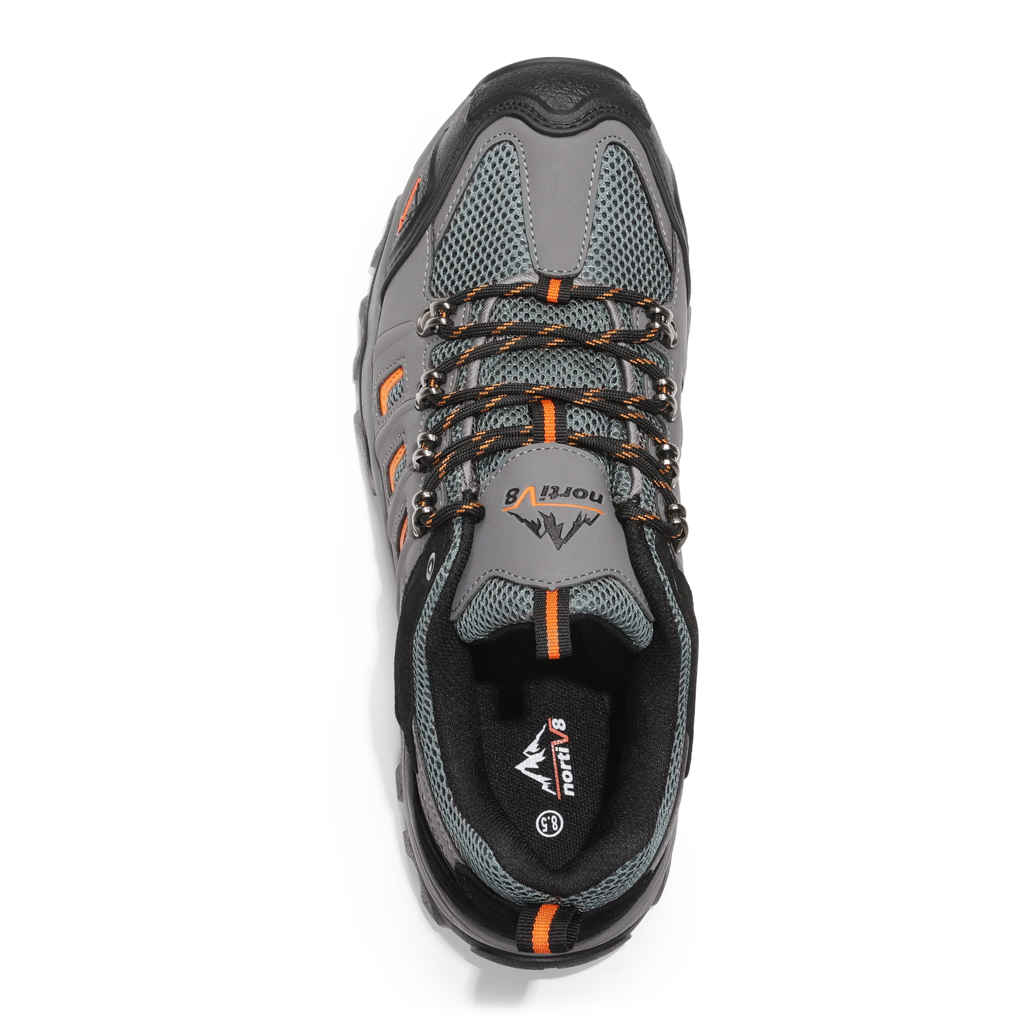 NORTIV 8 Men's Waterproof Leather Low-Top Hiking Shoes for Outdoor Trekking, Camping, and Walking
