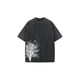 thumbnail image 1 of Vintage-inspired Cotton T-Shirt with Distressed Washed Look & eye-Catching Graphic Print - Comfortable Casual Crew Neck Tee for Summer, 1 of 7
