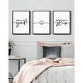 thumbnail image 5 of Set of 3 Framed Sweet Dreams Sign Wall Decor 11x14in3pcs Black Above Bed Rustic Farmhouse Plaque for Master Room Guest Room Bedroom Wall Art, 5 of 6