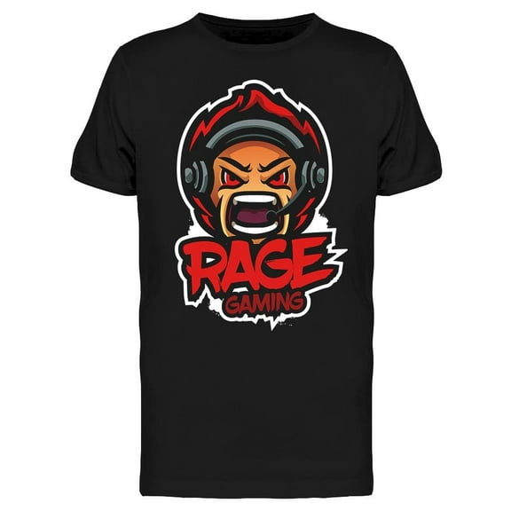 Rage Gaming Gamer Icon T-Shirt Men -Image by Shutterstock, Male XX-Large