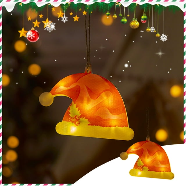 Dvkptbk Christmas Window Decoration Lights Battery Operated Christmas Indoor Lights Window Hanging Decoration Lights Party Christmas Gift Decorative Light Home Essentials