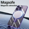 thumbnail image 5 of Magnetic for iPhone 14 Pro Max Case Magsafe Clear with Invisible Stand Kickstand Camera Protector Plating 10FT Shockproof Soft Rubber Protective Phone Case (Black), 5 of 12