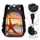 thumbnail image 3 of Disketp Starfish Sunset Sea Beach Mochila de Viaje Estampada para Laptop con Puerto de Carga USB, Mochila Impermeable para Computadora – Regalo para Hombres y Mujeres, 3 of 7