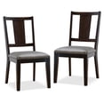 thumbnail image 2 of Furniture of America Arvin Modern Padded Seat Dining Chairs, Espresso (Set of 2), 2 of 10