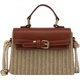 thumbnail image 1 of LHSHIDU Straw Shoulder Bag for Women 2025 Stylish Summer Top Handle Bag Woven Vacation Beach Crossbody Handbag Purse, 1 of 8