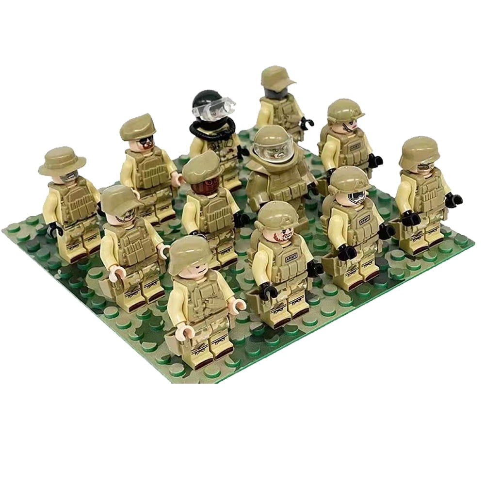 10pcs/lots Army Toy Soldiers Men Armors Accessories Military Playset 