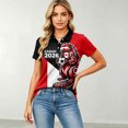 thumbnail image 1 of Women's Football Graphic T-Shirt, Women's Printed Short Sleeve Sports Top - Fashion Athletic Workout Shirt for Gym and Casual Wear for Soccer Tournament 2026 Red Size: 2XL, 1 of 5