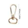 thumbnail image 4 of Broche de Langosta, Evite Que Nudan 10 piezas Convenientes de Latón de 360 ​​Grados de Cadena de Llave Giratoria, Para Llave de los Cinturones de Mascotas, 4 of 7