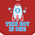 thumbnail image 4 of Inktastic 1st Birthday Boy Rocket Ship Boys Baby Bib, 4 of 4