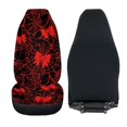 thumbnail image 3 of HUISEFOR Red Bow Spider Web Car Seat Cover Halloween Decor Car Front Seat Covers, Breathable, Soft, Comfortable, Elastic, Easy to Installation, Universal Fit for Most Sedan SUV, 3 of 6