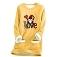thumbnail image 2 of Wancir Womens Thick Fleece Warm Sweatshirts Winter Velvet Warm Underwear Tops Plush Warm Pullover Tops, 2 of 3