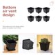thumbnail image 3 of Homoyoyo 6Ud Macetas De Plástico Negro Duradero Para Plantas En Oficina Y Espacios Comerciales, 3 of 8