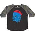 thumbnail image 3 of Inktastic Pirate Octopus, Cute Octopus, Little Octopus Boys or Girls Toddler T-Shirt, 3 of 5