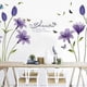 thumbnail image 2 of Wall Decals with Lilies in Purple (160x85 cm) | Blooming Lilies, Butterflies, Branches, Trees, 2 of 5