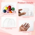 thumbnail image 4 of 50 cajas redondas de acrílico transparente, caja circular de acrílico pequeña de 3,1 pulgadas con tapa, caja de dulces redonda transparente, contenedor de almacenamiento para regalos de fiesta, orga, 4 of 6